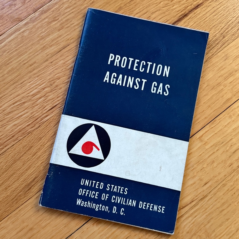 1941 US Office of Civil Defense Protection Against Gas Booklet